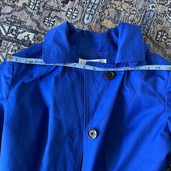 Cleo Blue Trench Coat - Women's Large - Picture 14 of 15